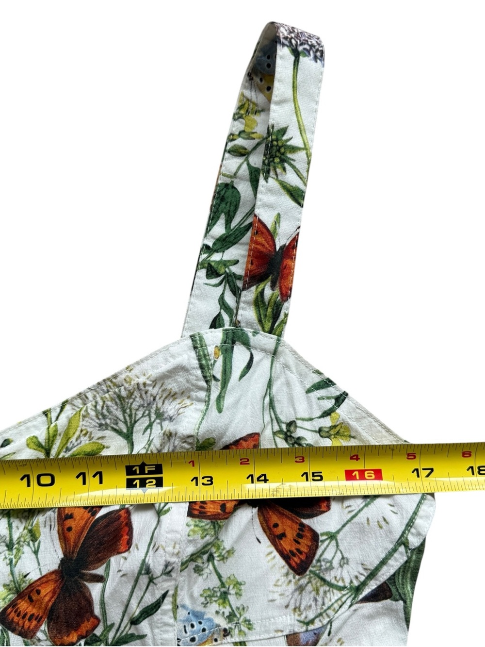 Avec Les Filles Butterfly Floral Botanical Fit Flare Midi Dress 12 Wedding Guest - Picture 10 of 16